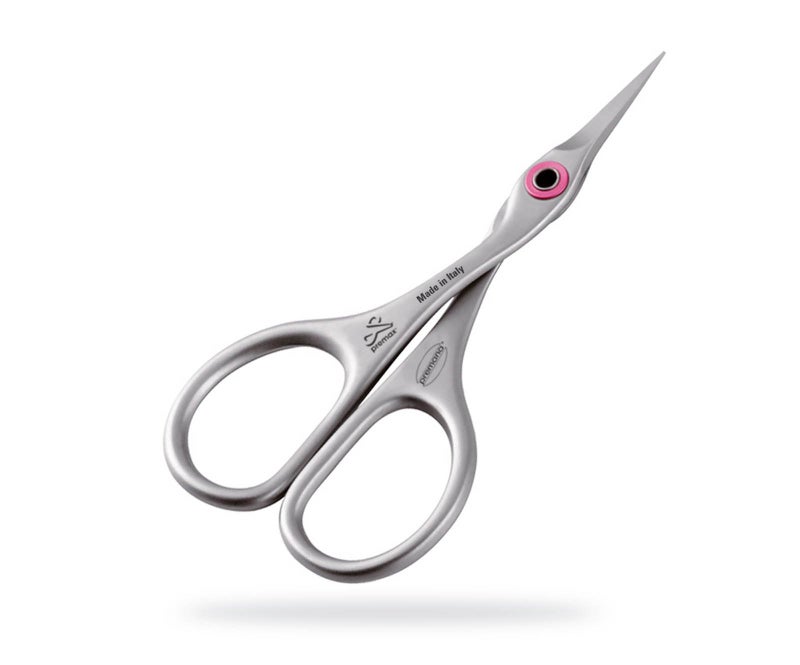 Premax Scissors-Ideal for Embroidery and Sewing Work-Stainless Steel with Straight Blade-Made in Italy, Gray, 9.5 cm